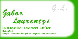 gabor laurentzi business card